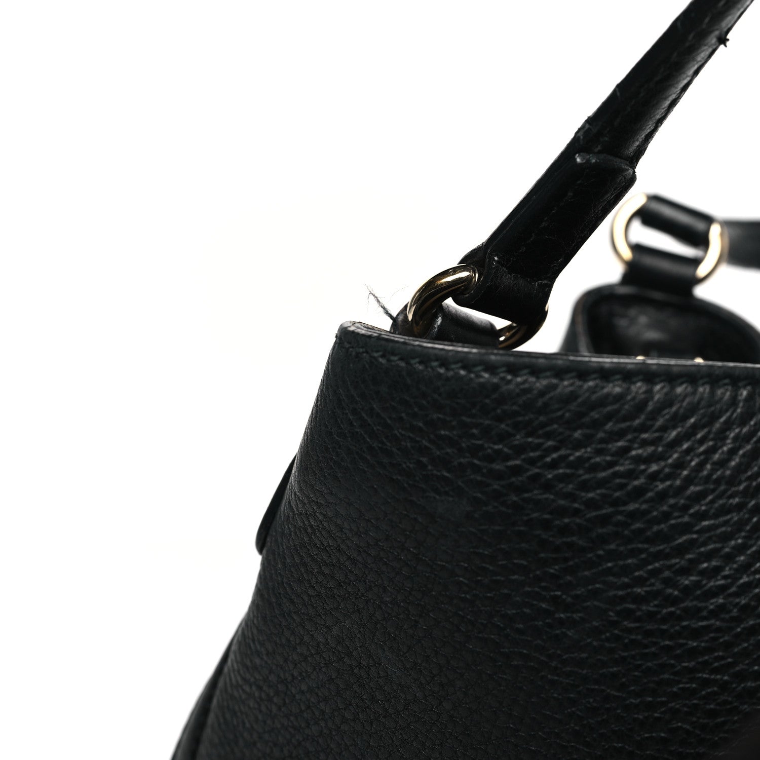 Gucci Pebbled Calfskin Small Soho Shoulder Bag Black 13 of 13
