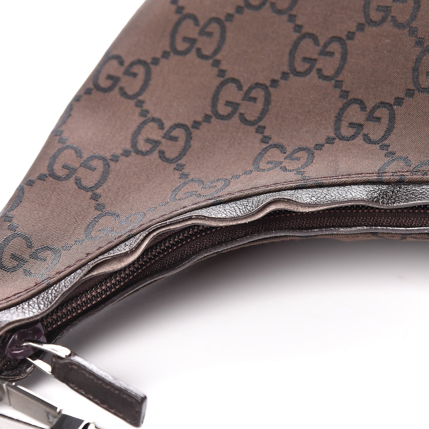 Nylon Monogram Hobo Dark Brown