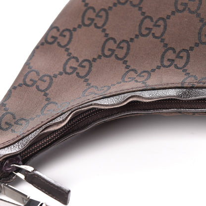 Gucci Nylon Monogram Hobo Dark Brown 8 of 12