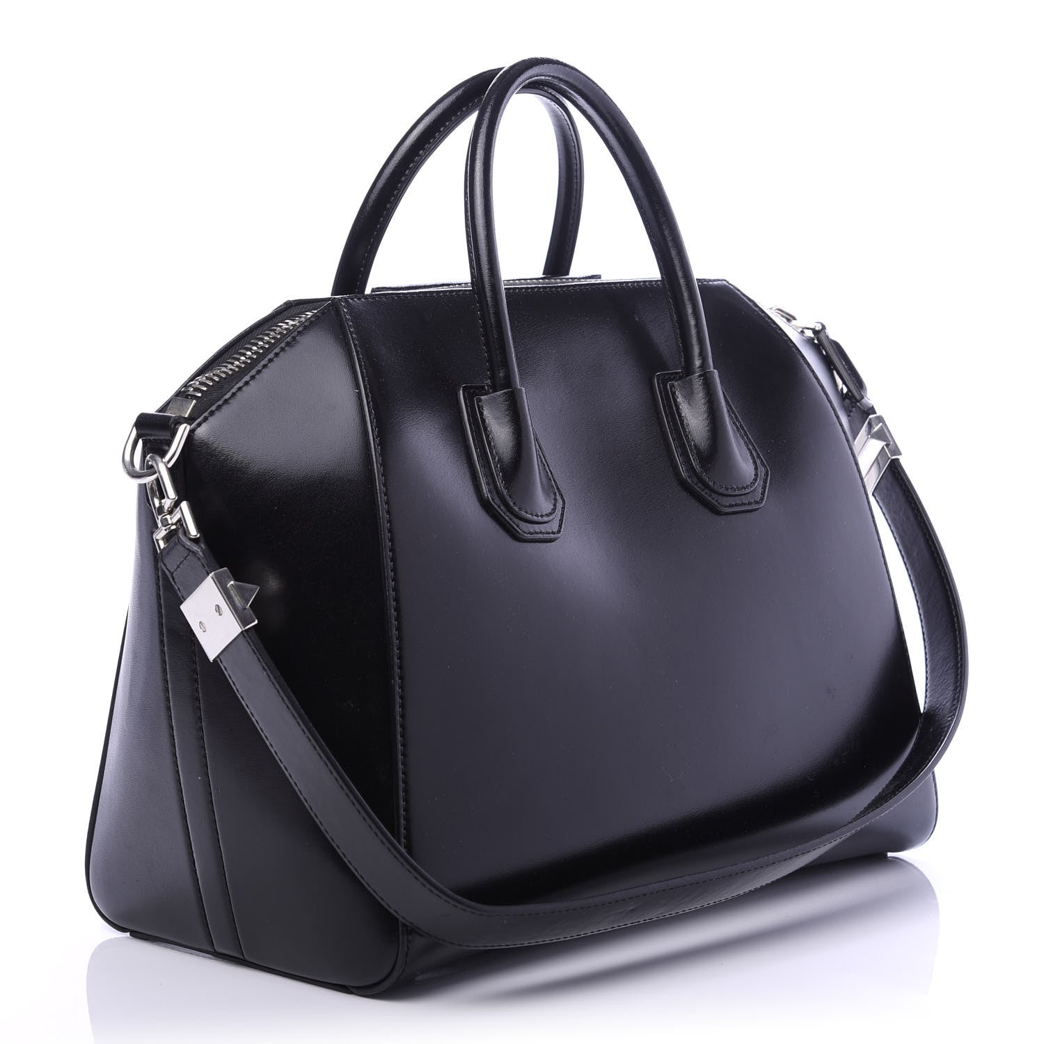 Givenchy Shiny Lord Calfskin Medium Antigona Black 2 of 9