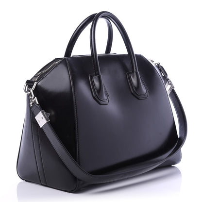 Givenchy Shiny Lord Calfskin Medium Antigona Black 2 of 9