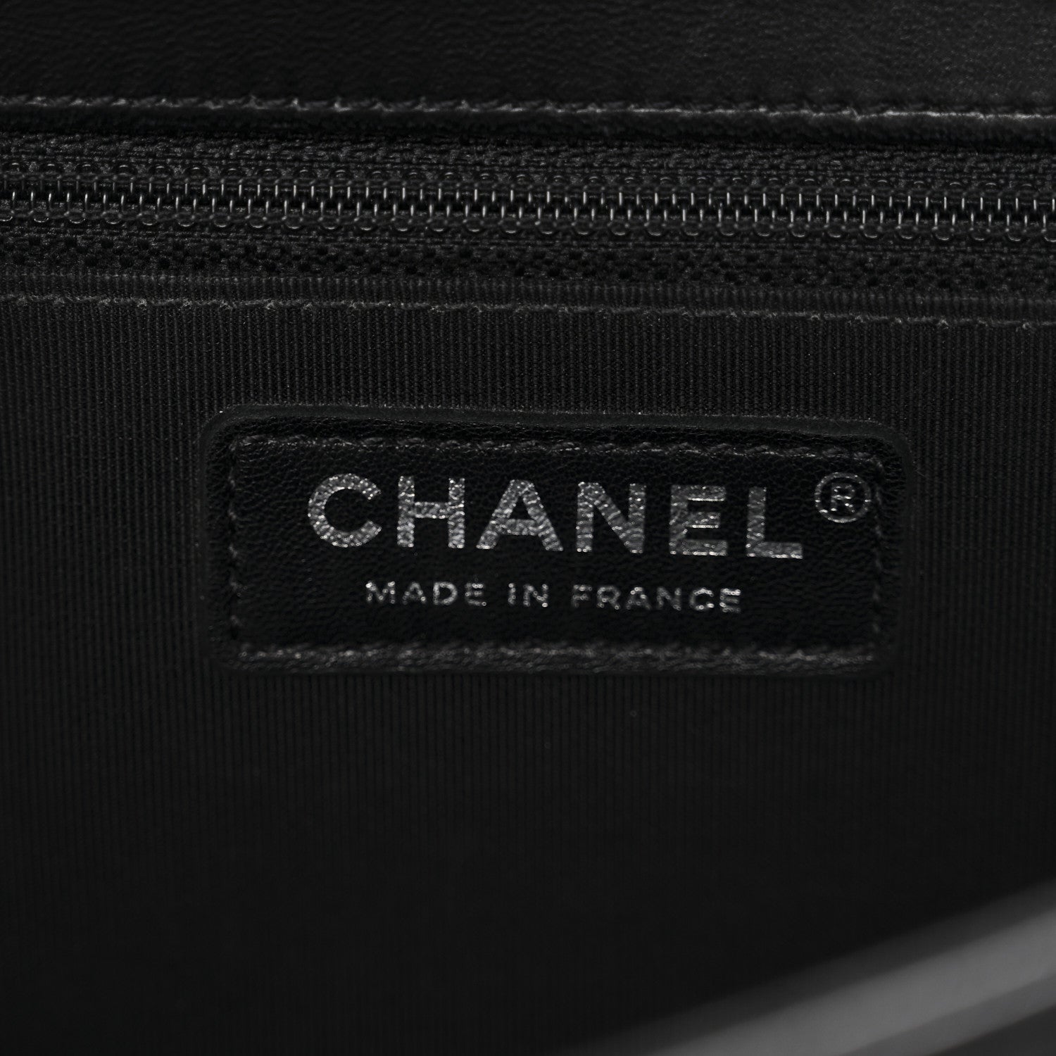Chanel Calfskin Chevron Quilted New Medium Boy Flap Black 9 of 13