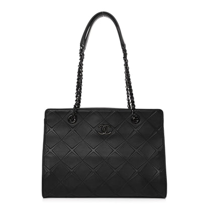 Chanel Calfskin Propeller Shopping Tote Black 1 of 4