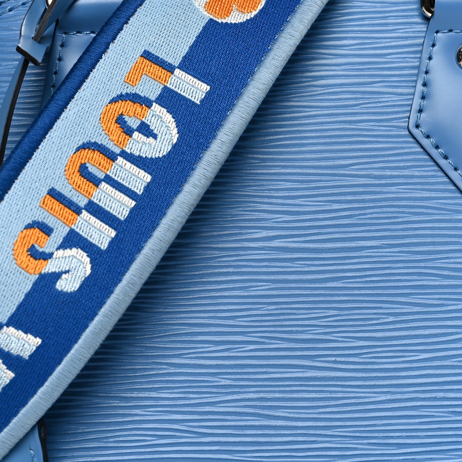 Louis Vuitton Epi Jacquard Alma BB Bleuet 7 of 9