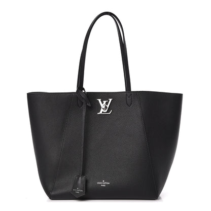 Louis Vuitton Calfskin Lockme Cabas Black 1 of 10