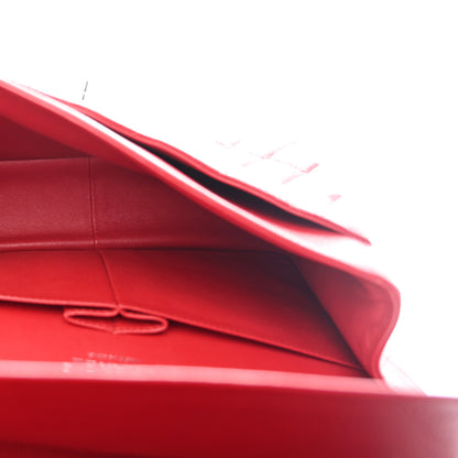 Chanel Caviar Quilted Jumbo Double Flap Red 5 of 10