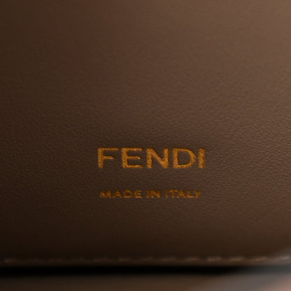 Fendi Vitello Grace Matte Small Kan U Shoulder Bag Rosa Bourbon 6 of 9