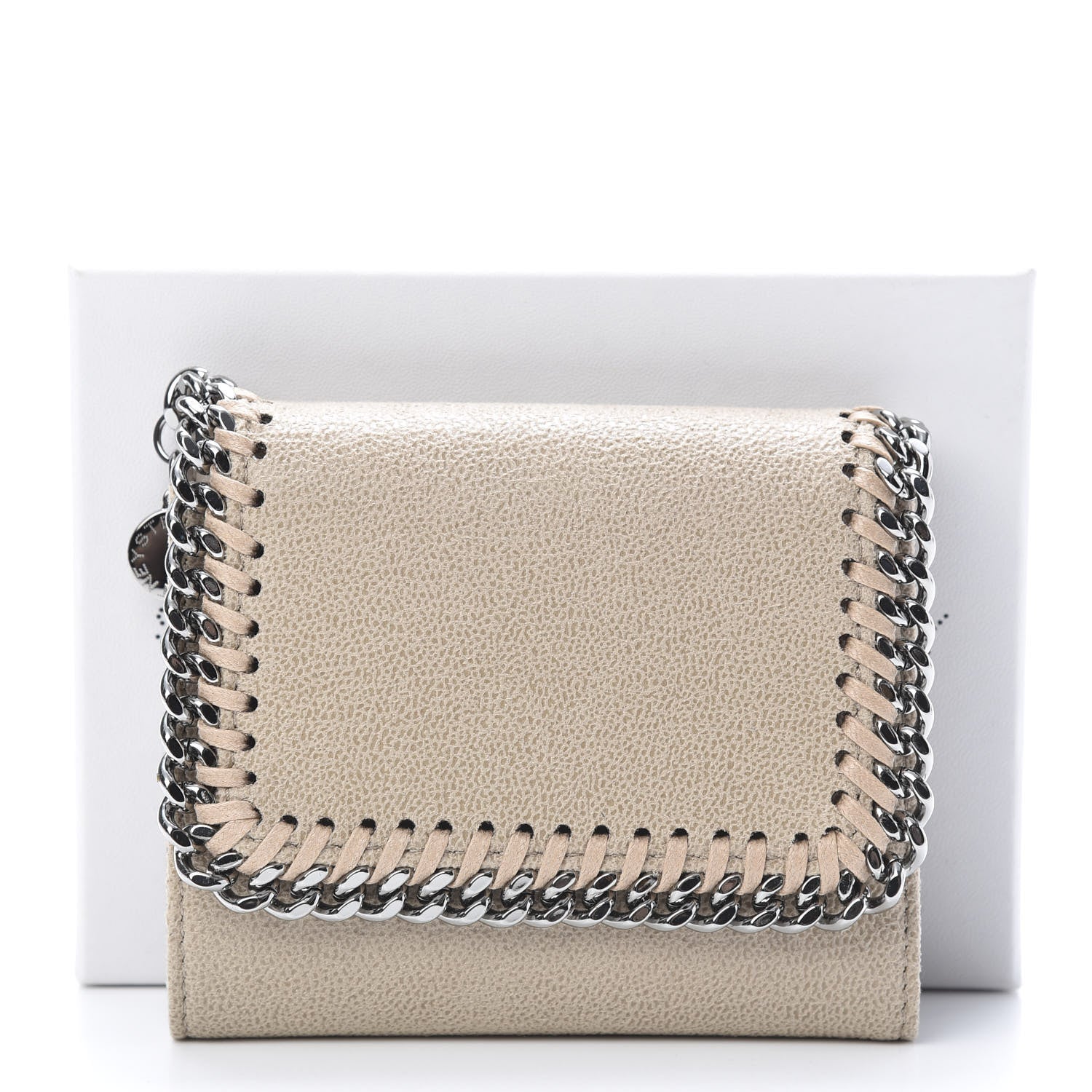 Stella McCartney Shaggy Deer Small Falabella Flap Wallet Beige 8 of 8