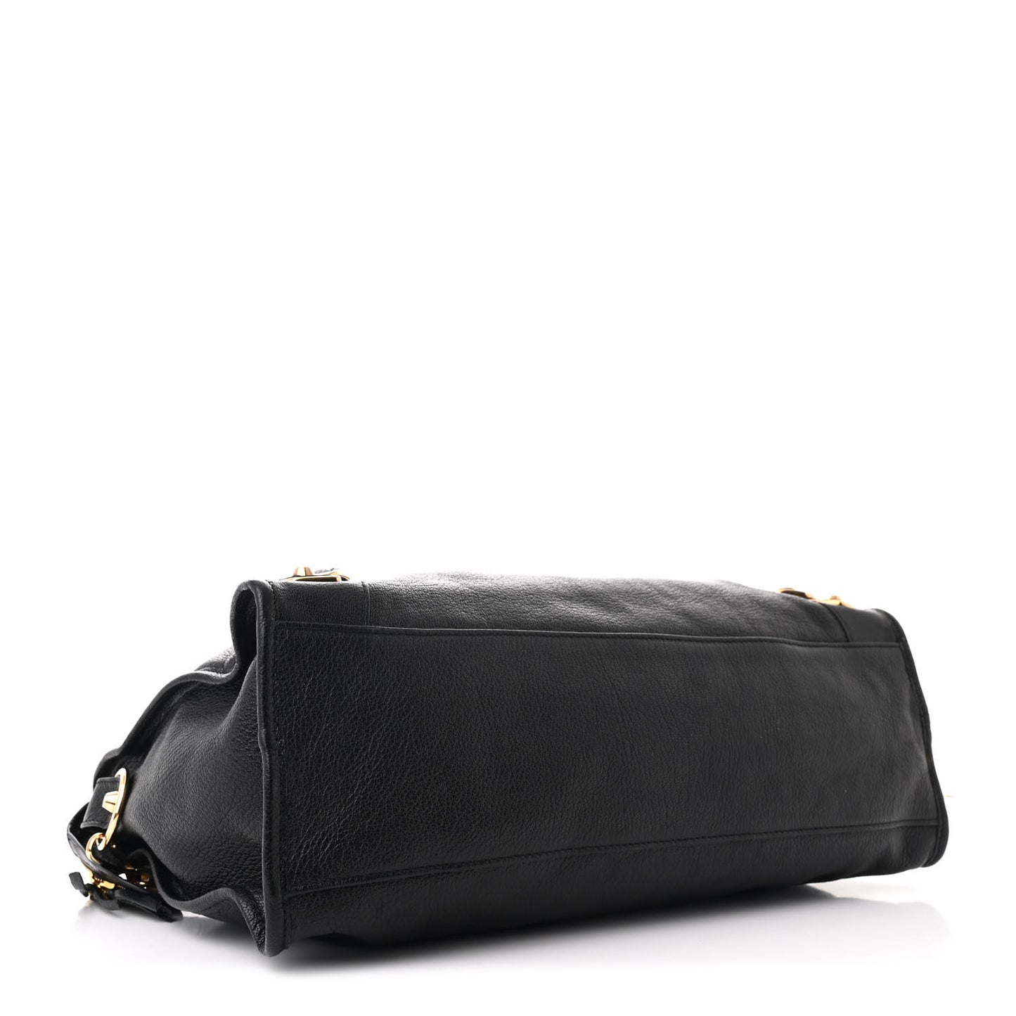 Chevre Gold Metallic Edge Hardware City Black