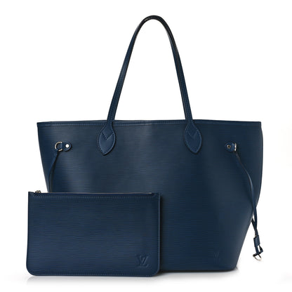 Louis Vuitton Epi Neverfull MM Indigo 1 of 9