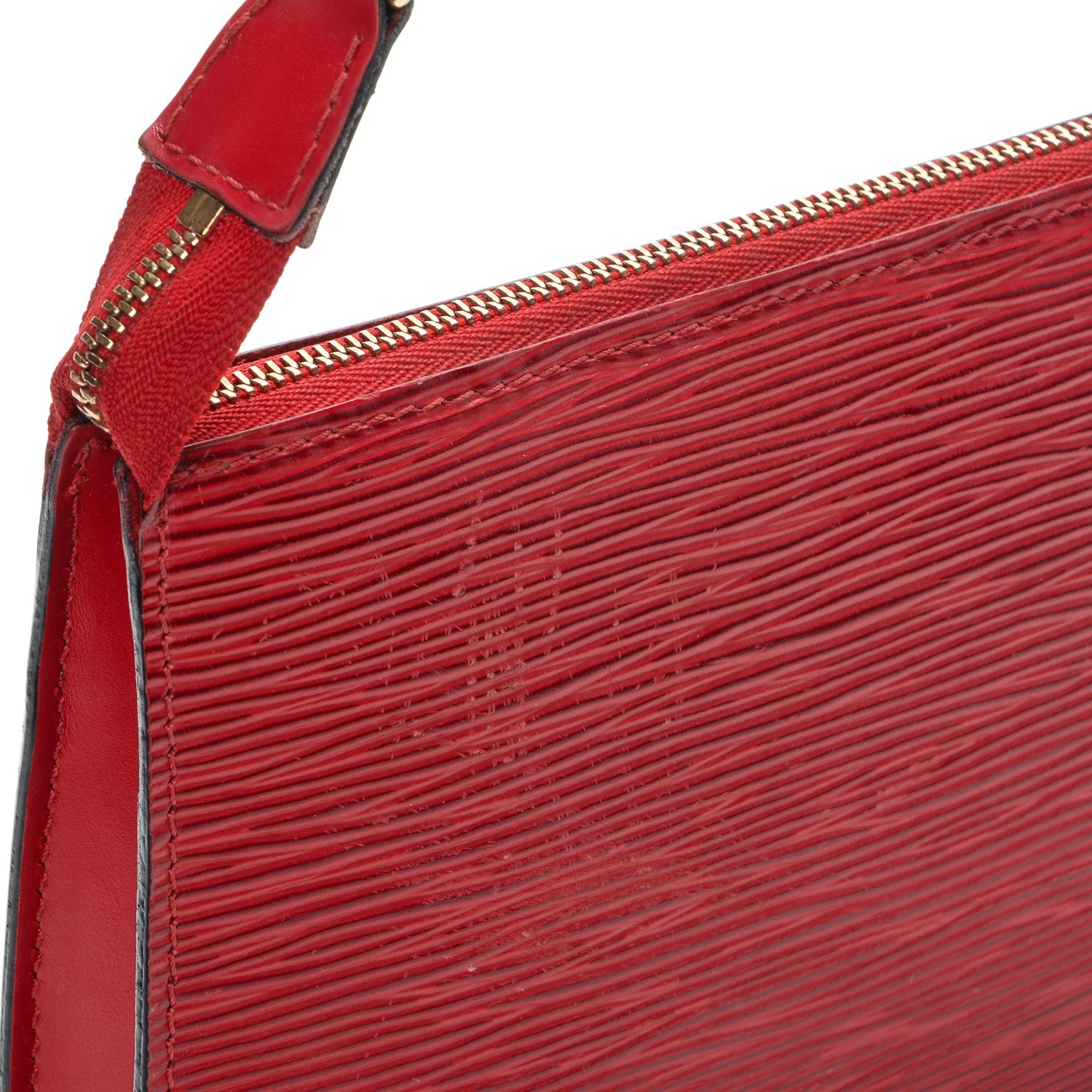 Louis Vuitton Epi Pochette Accessories 24 Castillan Red 8 of 10