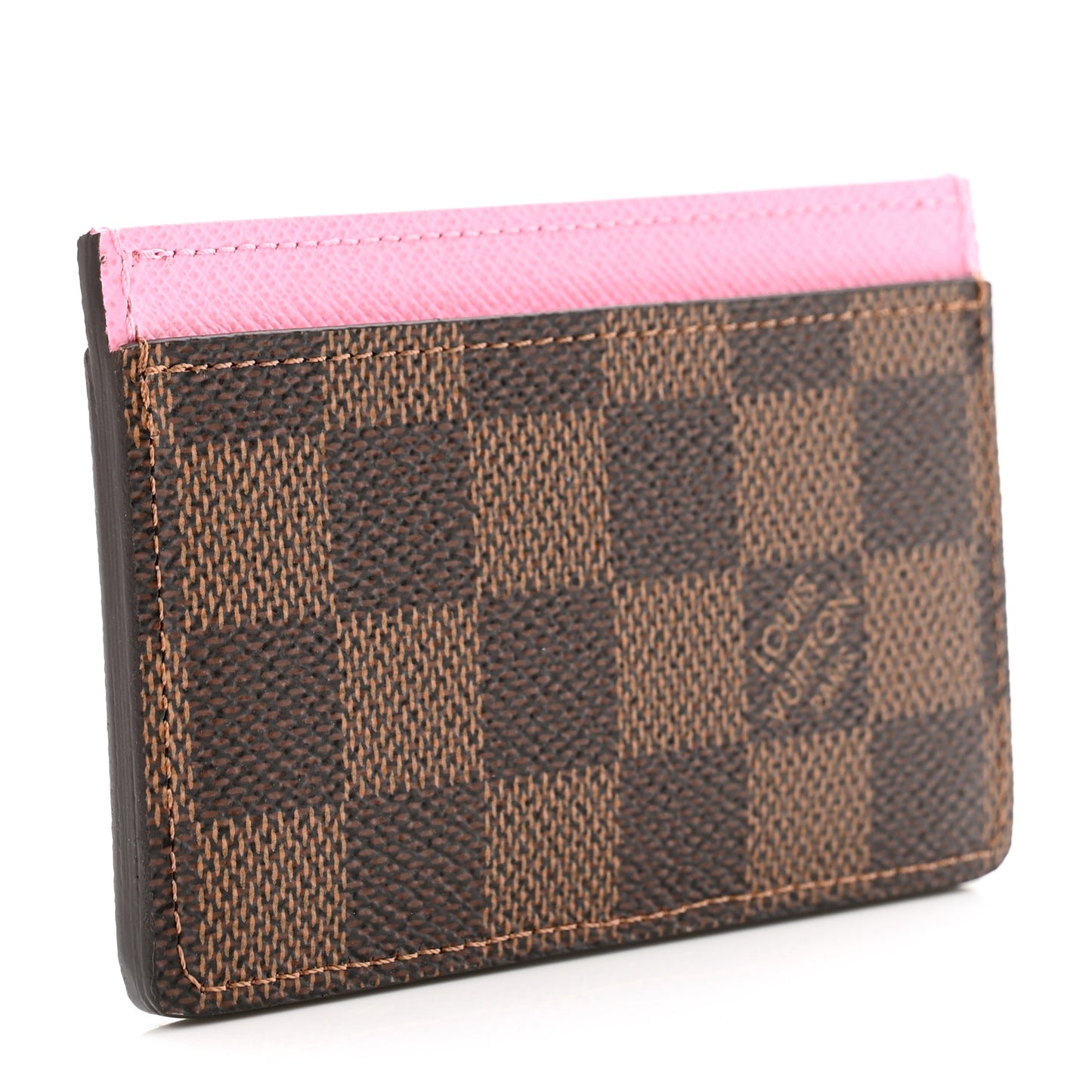 Damier Ebene 2023 Christmas Animation Alpine Cardholder Pink