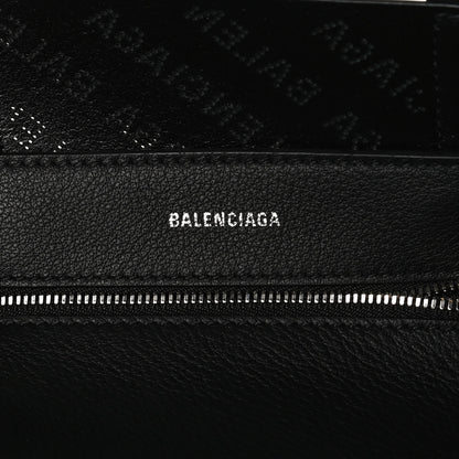 Balenciaga Smooth Calfskin Logo Perforated XXS Everyday Tote Black 5 of 8