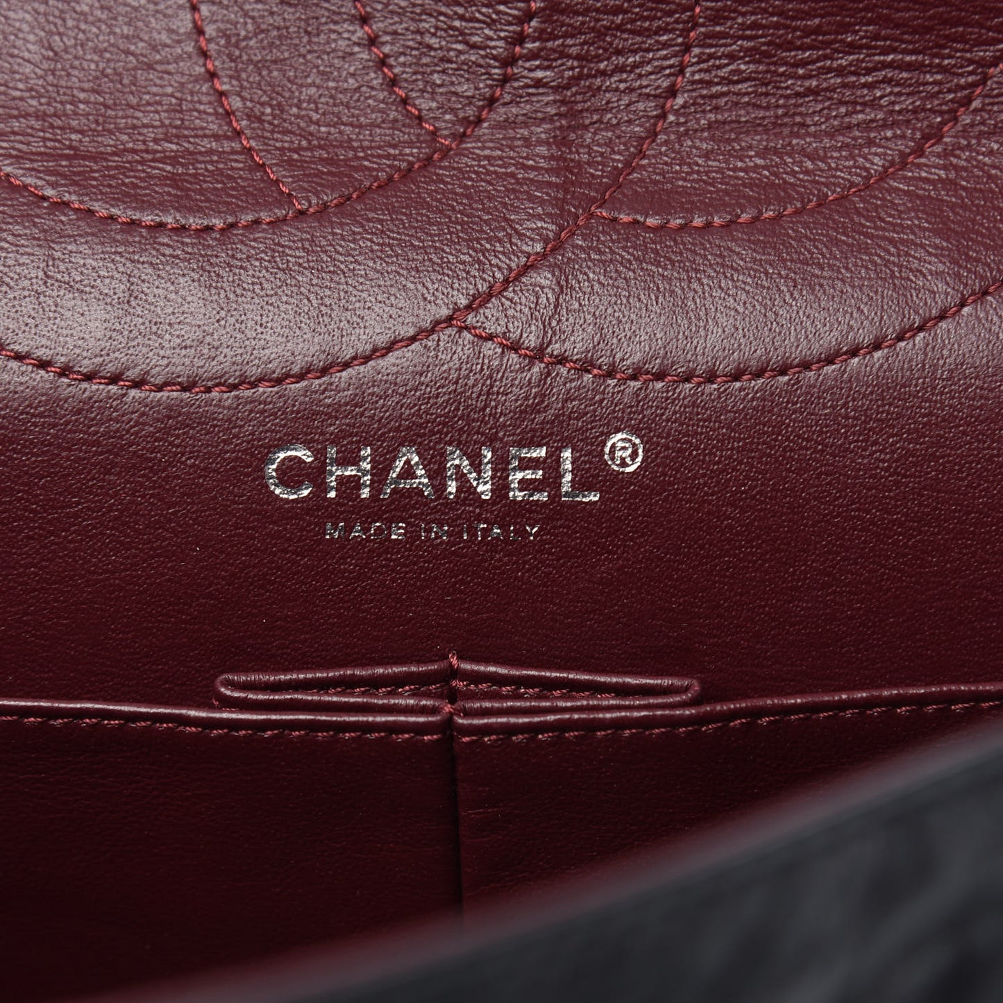 Aged Calfskin Quilted 2.55 Reissue 227 Flap Black