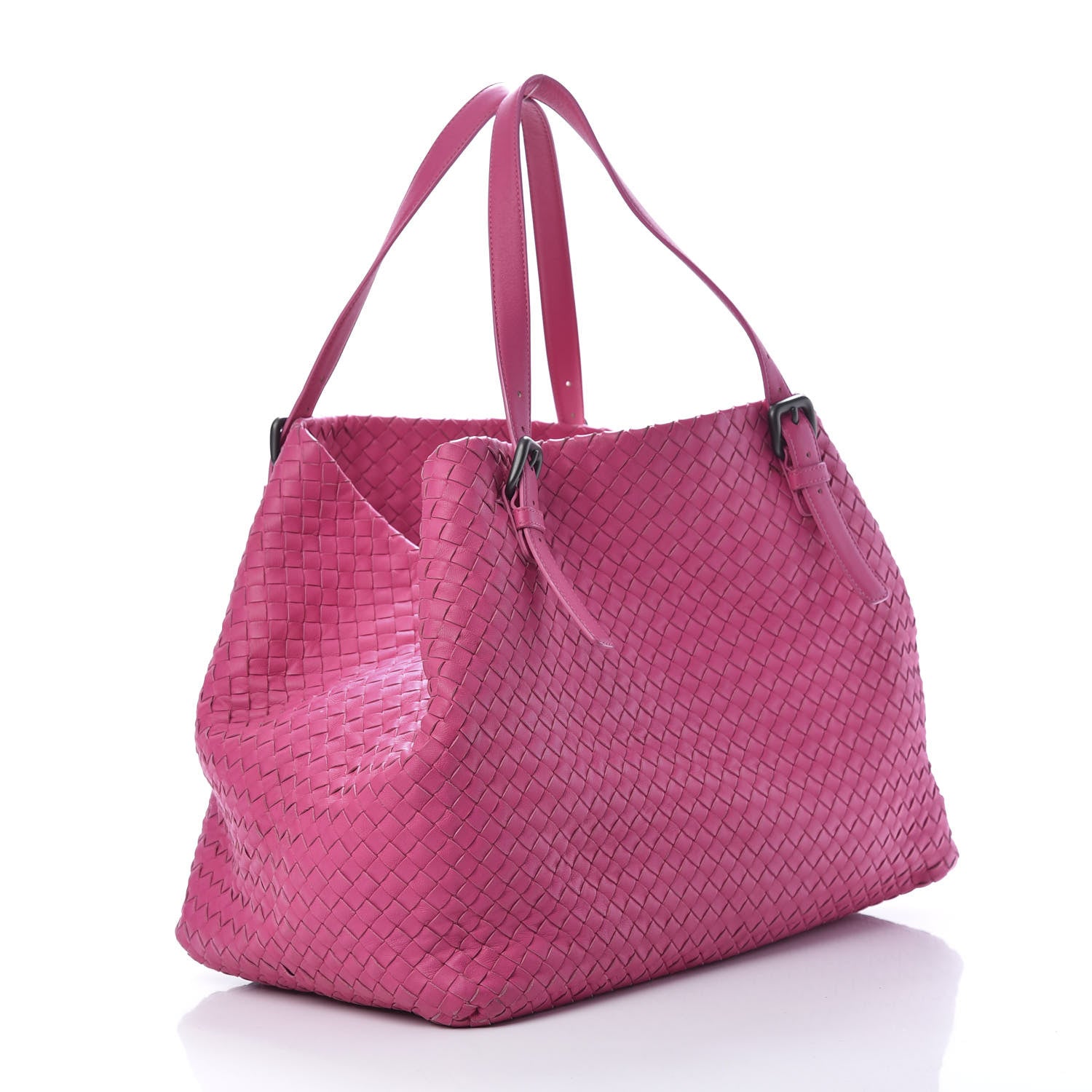 Bottega Veneta Nappa Intrecciato Large Seamless Tote Fuchsia 3 of 12