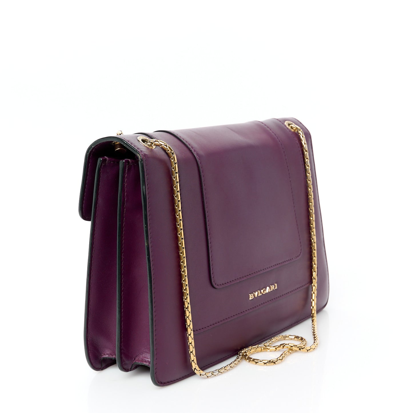 Calfskin Serpenti Forever Shoulder Bag Plum