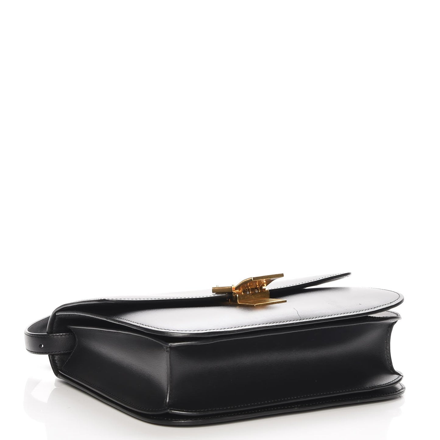Box Calfskin Medium Classic Box Flap Bag Black