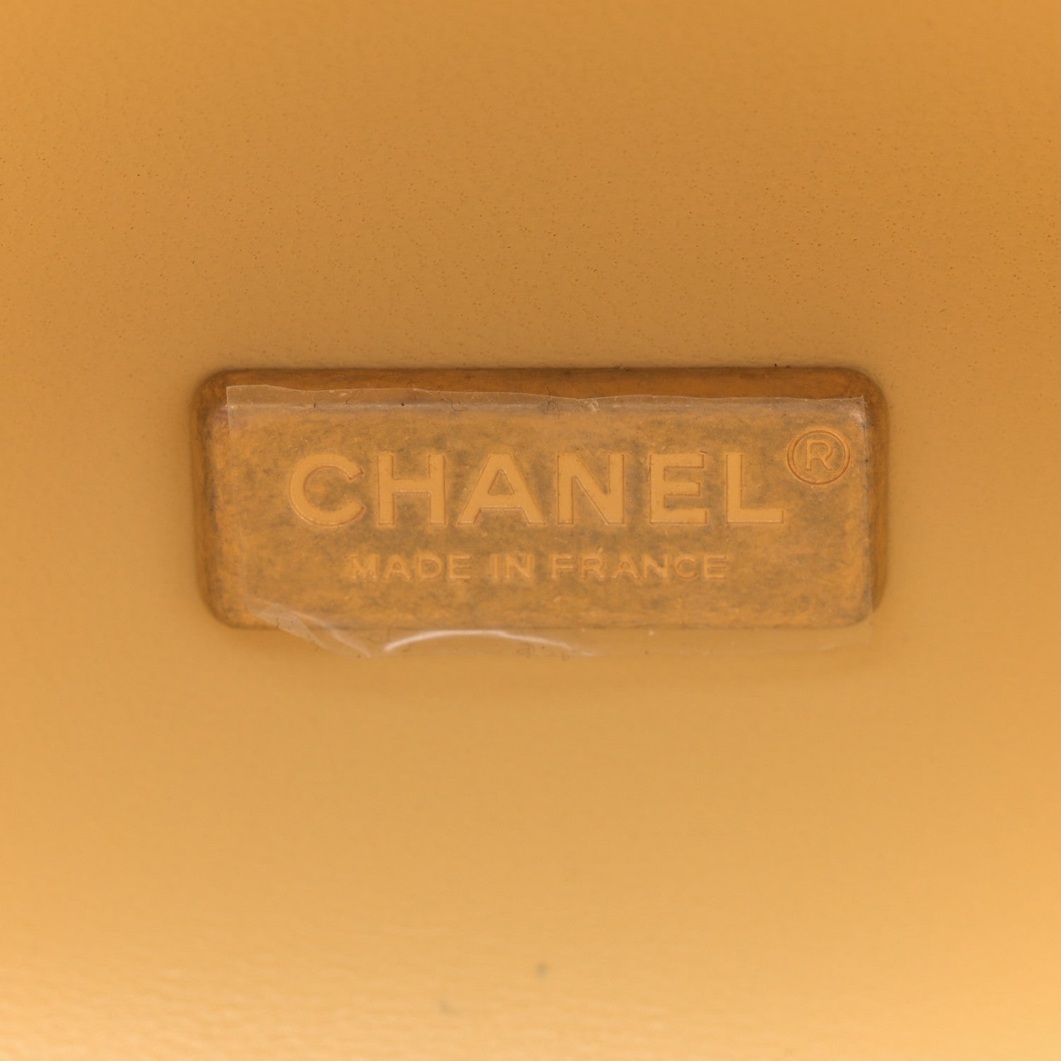 Chanel Lambskin Quilted CC Bubble Vanity Case With Chain Light Yellow 6 of 10
