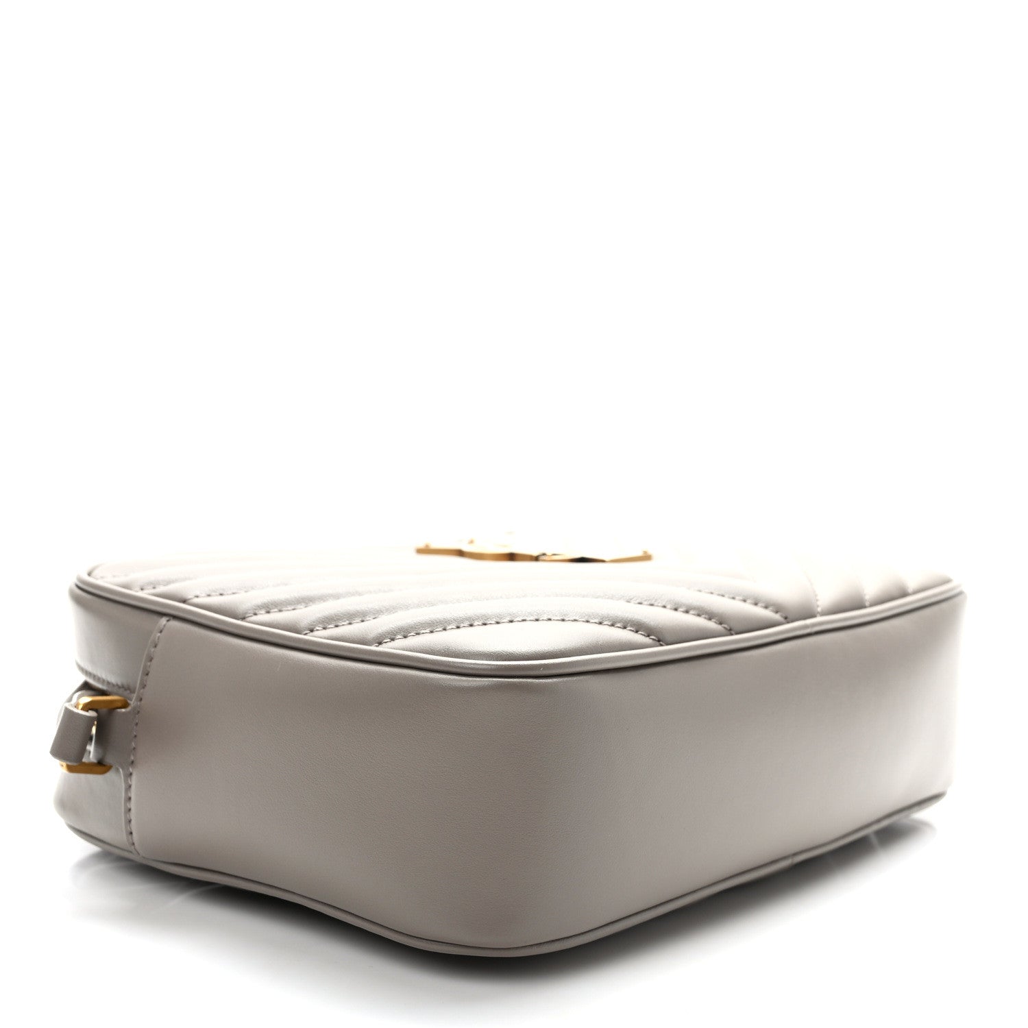 Saint Laurent Calfskin Matelasse Monogram Lou Camera Bag Greyish Brown 4 of 9
