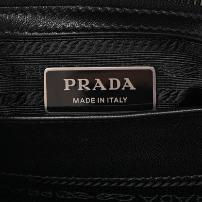 Prada Nappa Triangle Stitched Large Spectrum Bag Black 6 of 14