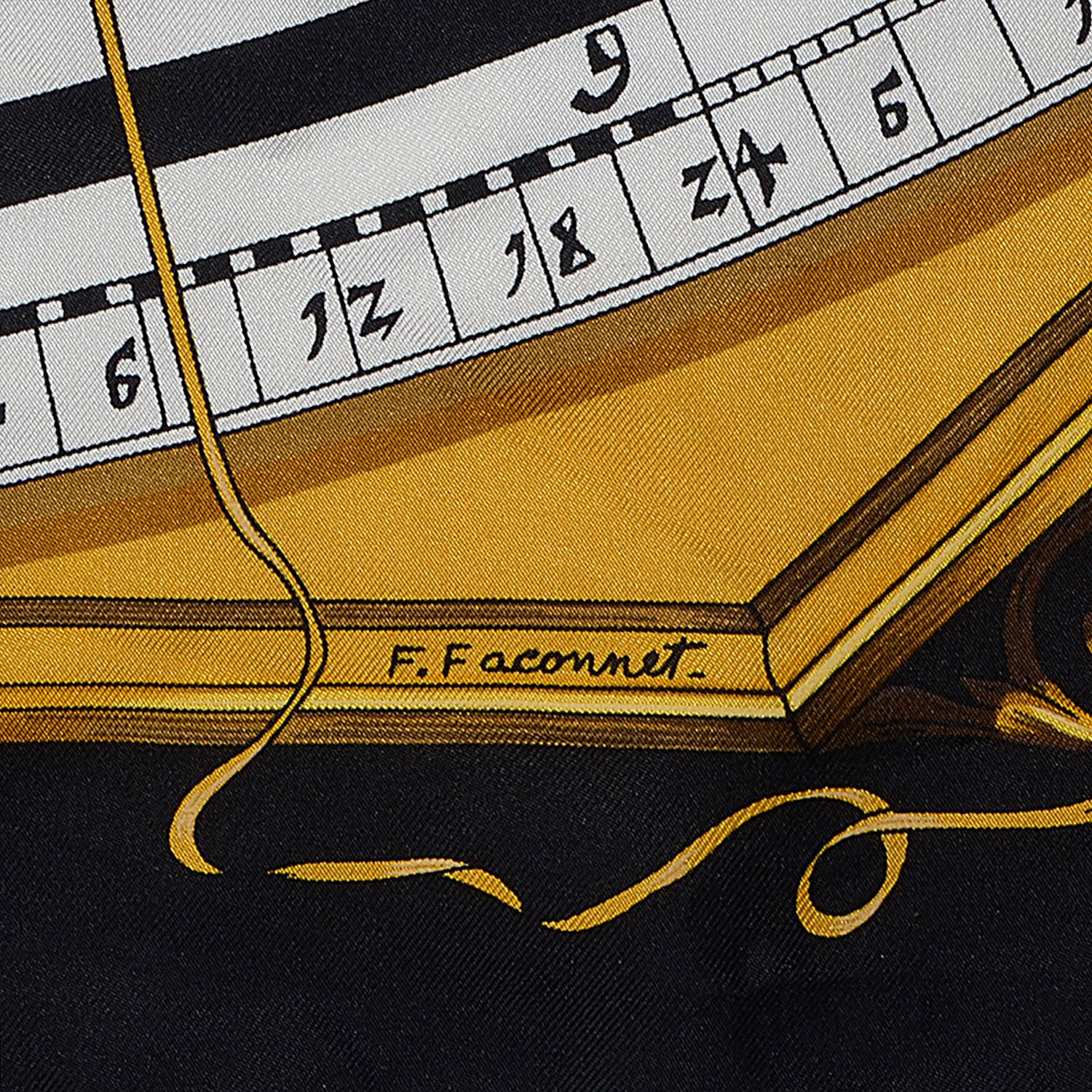 Hermes Silk Dies et Hore Scarf 90 4 of 6