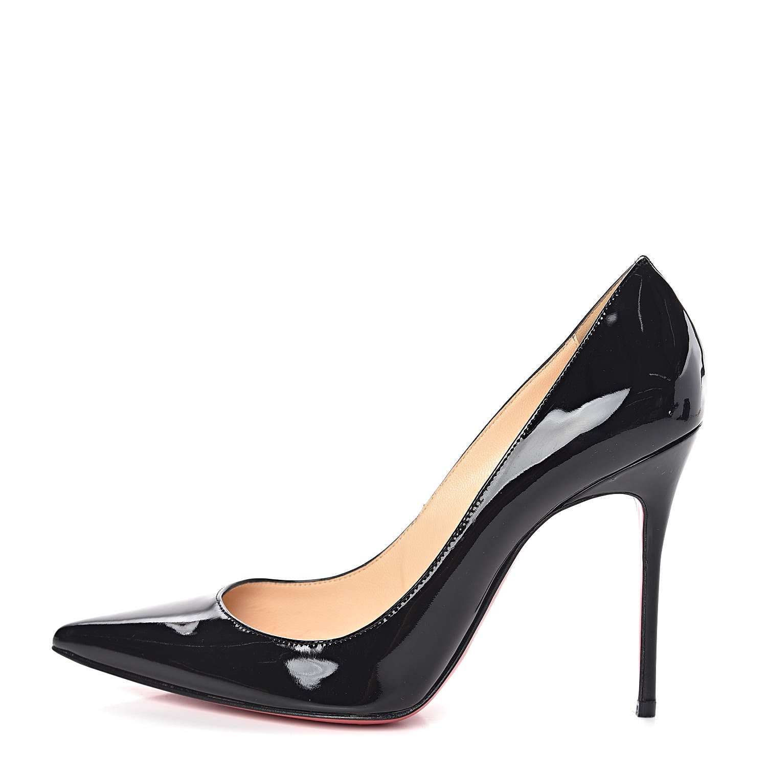 Christian Louboutin Patent Decollete 554 100 Pumps 38 Black 1 of 10