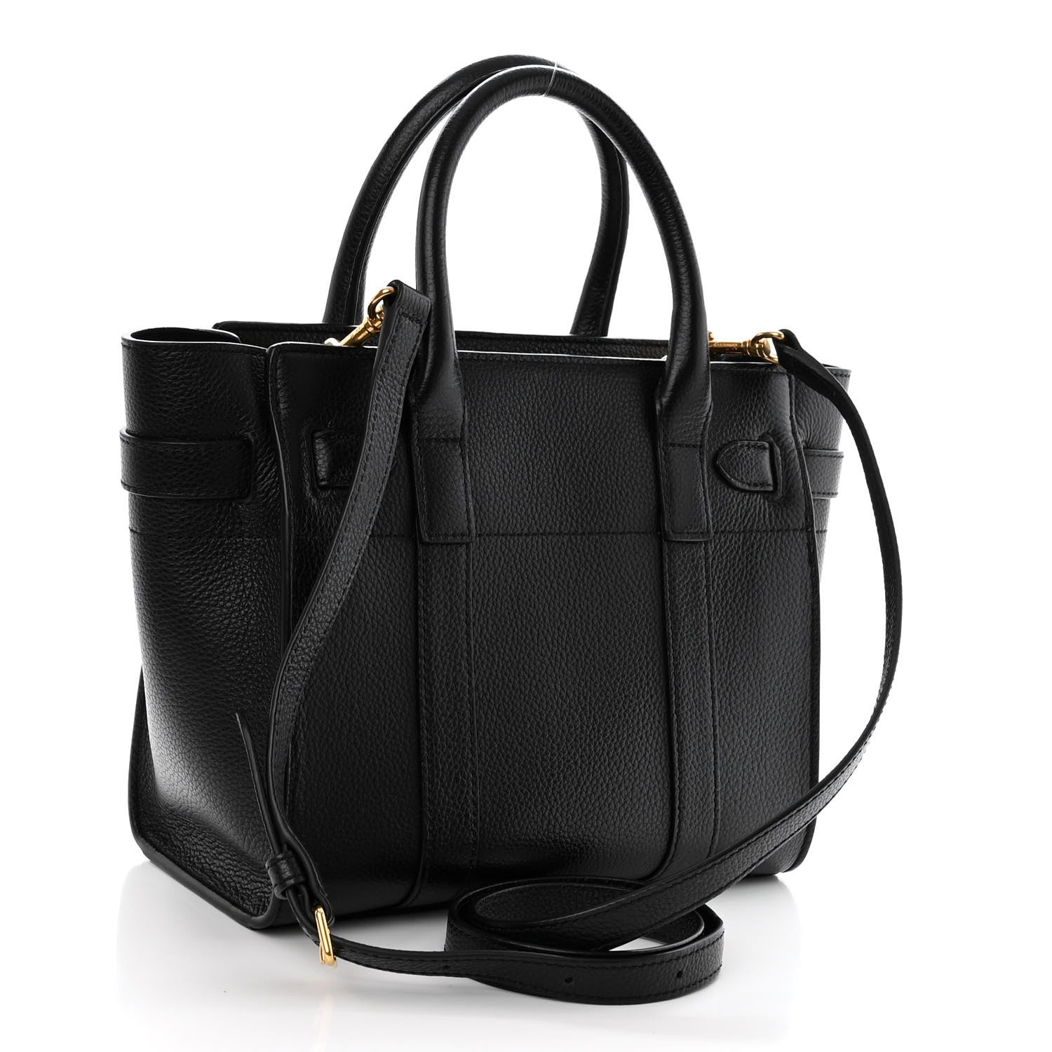 Mulberry Small Classic Grain Mini Zipped Bayswater Black 3 of 9