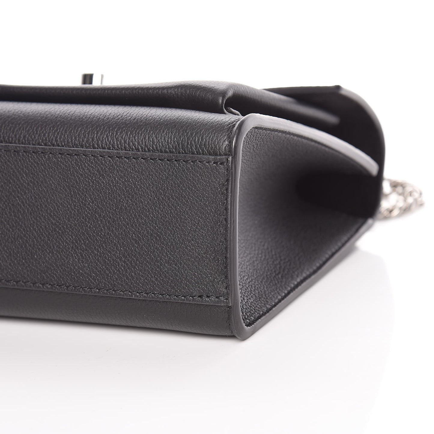 Soft Calfskin My Lockme Chain Bag BB Black
