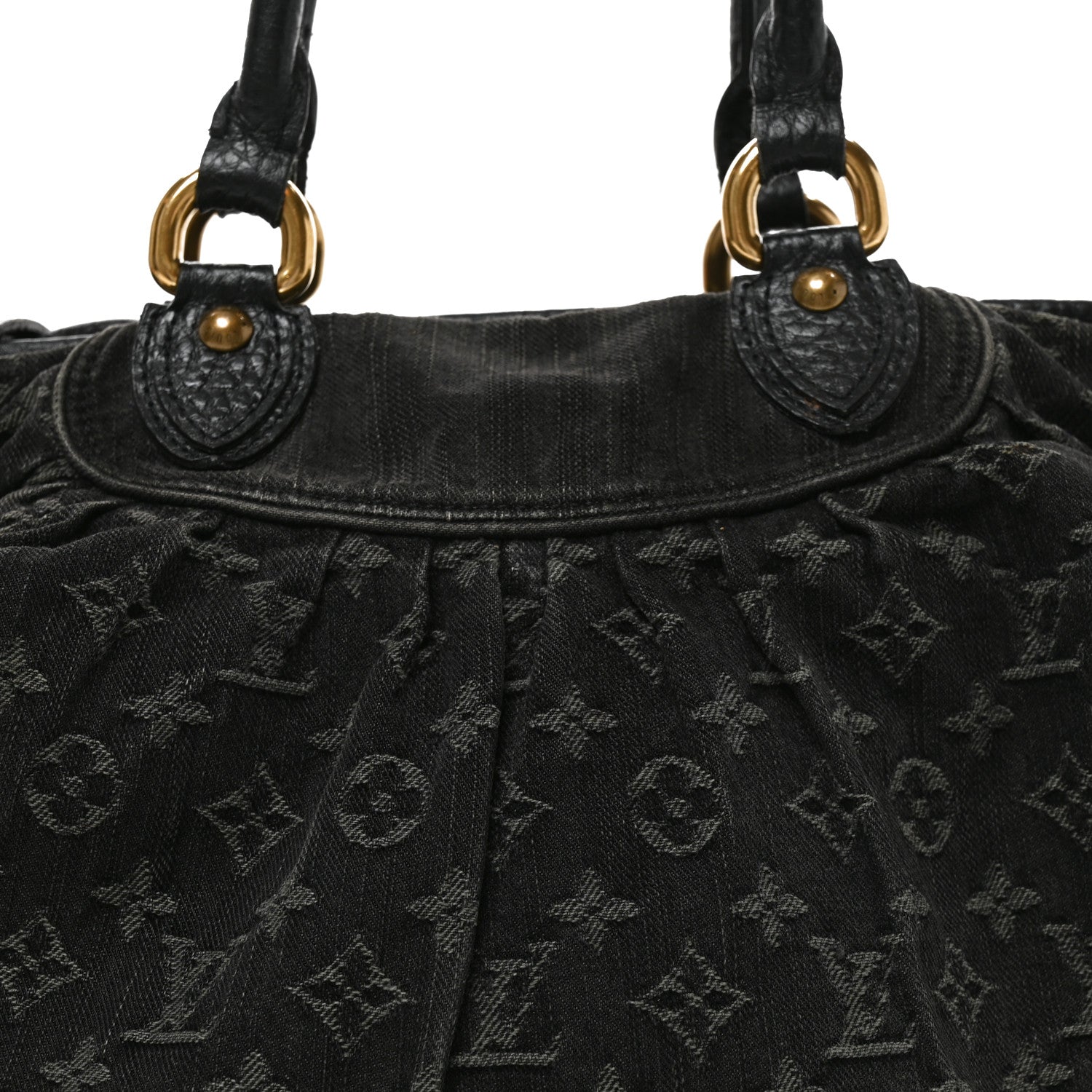 Louis Vuitton Denim Neo Cabby MM Black 7 of 10