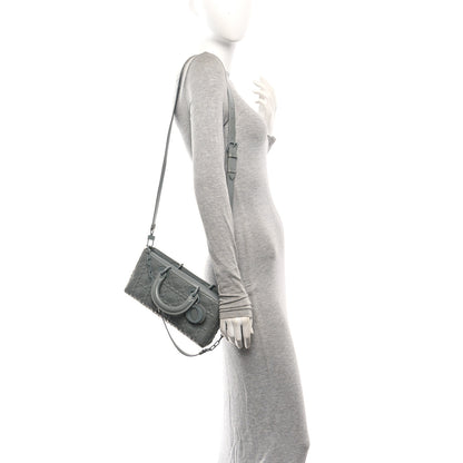 Christian Dior Calfskin Cannage Diamond Medium Lady D-Joy Grey 2 of 12