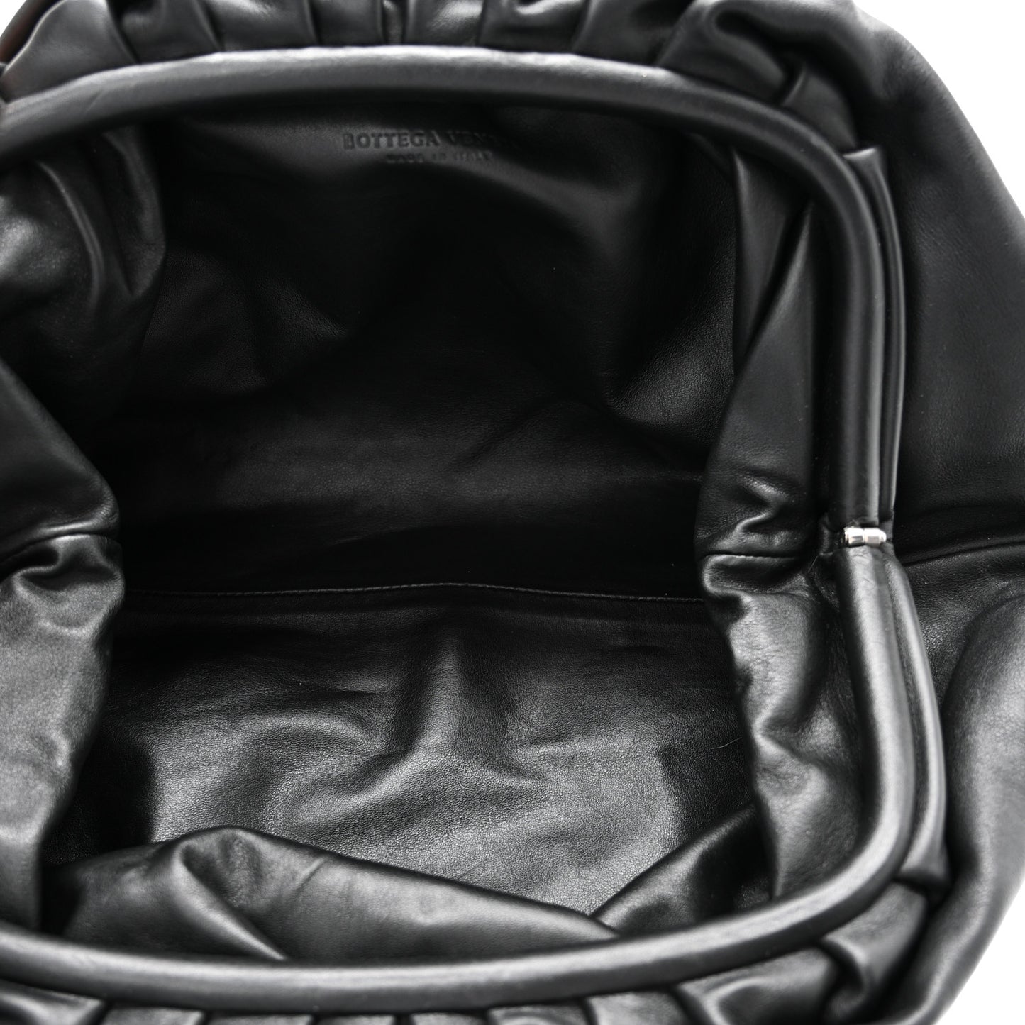 Smooth Butter Calf The Pouch Oversized Clutch Black