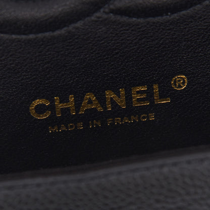 Chanel Caviar Quilted Medium Double Flap Black 6 of 10