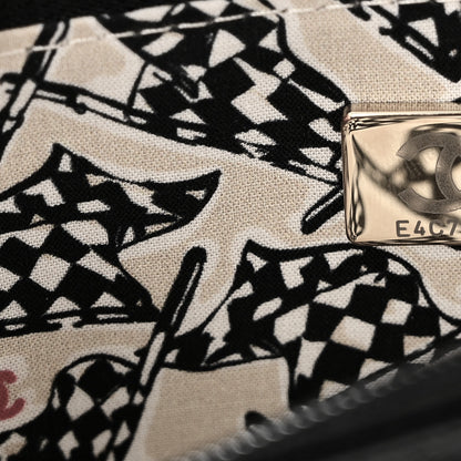 Chanel Caviar Quilted Striated CC Wallet On Chain WOC Black 8 of 11