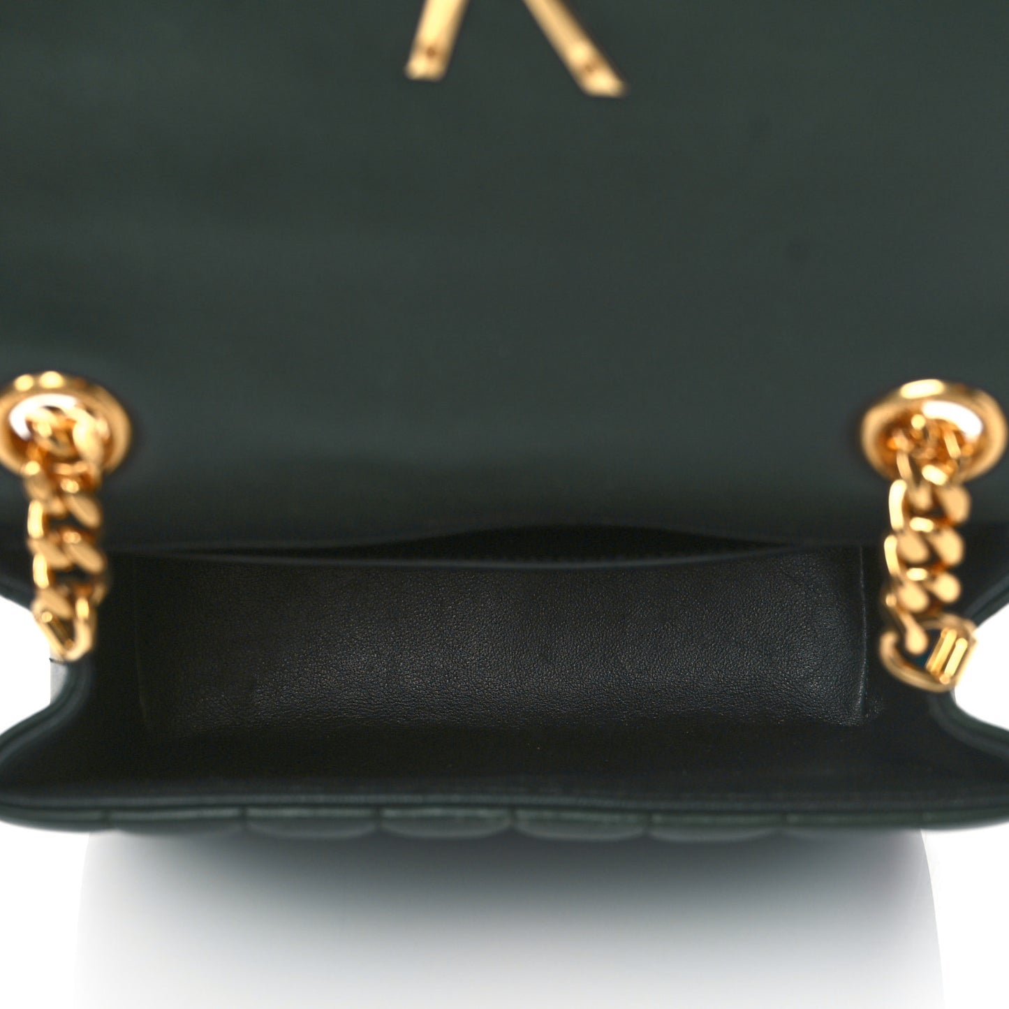 Lambskin Matelasse Monogram Medium Vicky Chain Bag Algae