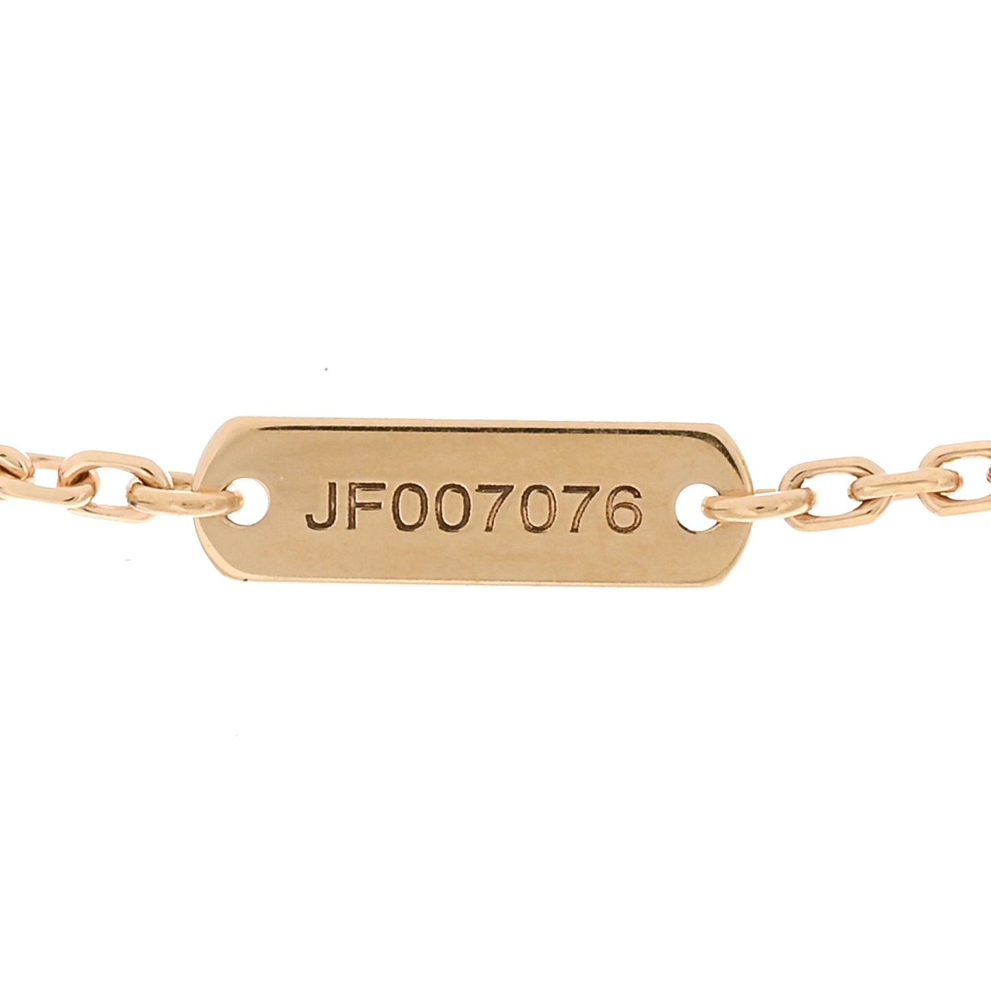 18K Yellow Gold Mother of Pearl Vintage Alhambra Pendant Necklace