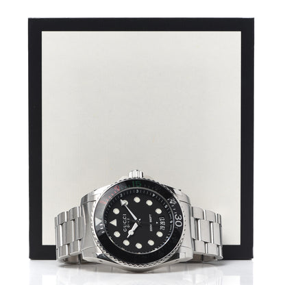 Gucci Stainless Steel 45mm Dive GMT Quartz Watch Black 5 of 5