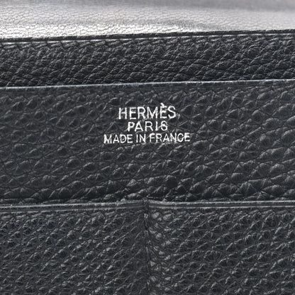 Hermes Togo Dogon Duo Wallet Black 6 of 7