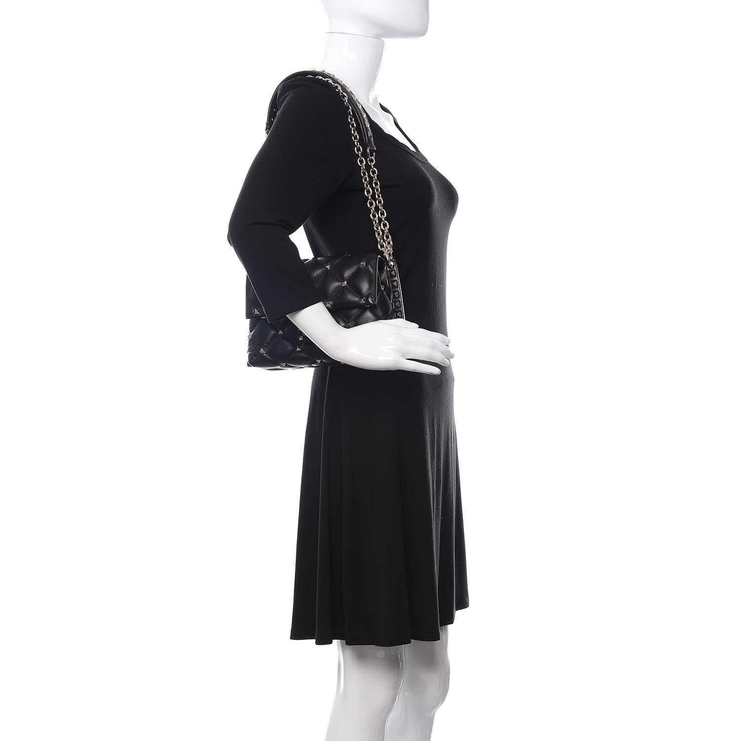 Valentino Garavani Nappa Small Candystud Crossbody Black 2 of 10