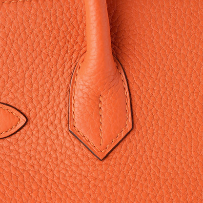 Hermes Taurillon Clemence Birkin 30 Feu 24 of 30