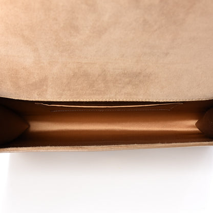 Saint Laurent Patent Linen Large Belle De Jour Clutch Champagne Gold 5 of 9