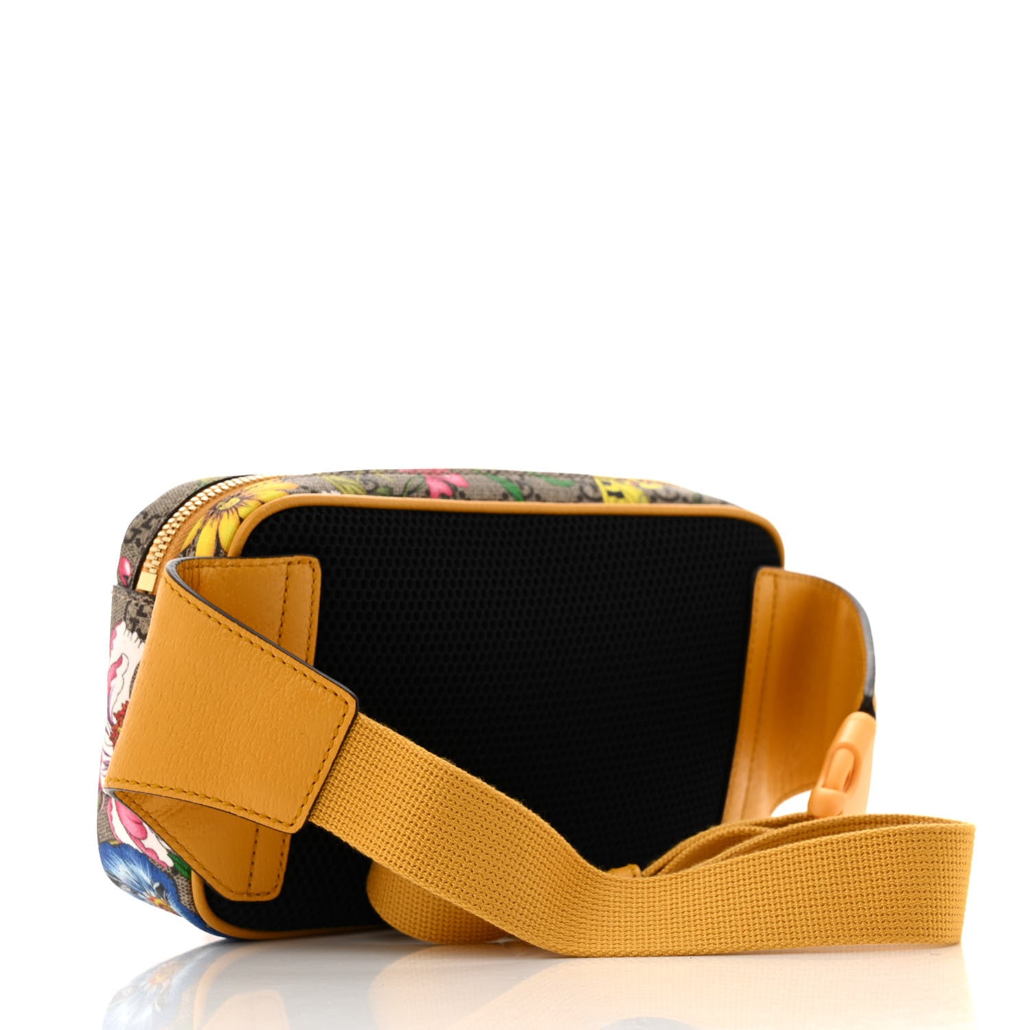 Gucci GG Supreme Monogram Flora Medium Ophidia Belt Bag Beige Multicolor Crop 3 of 11