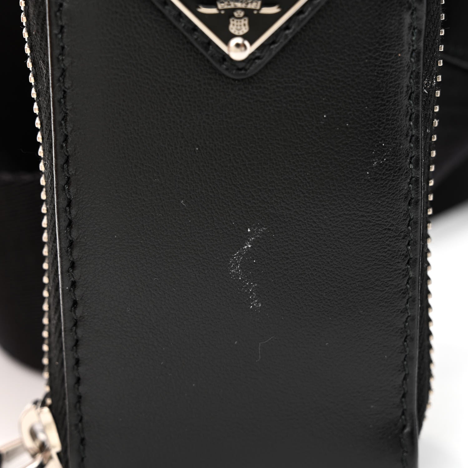 Prada Grace Lux Triangle Shoulder Bag Black 11 of 12