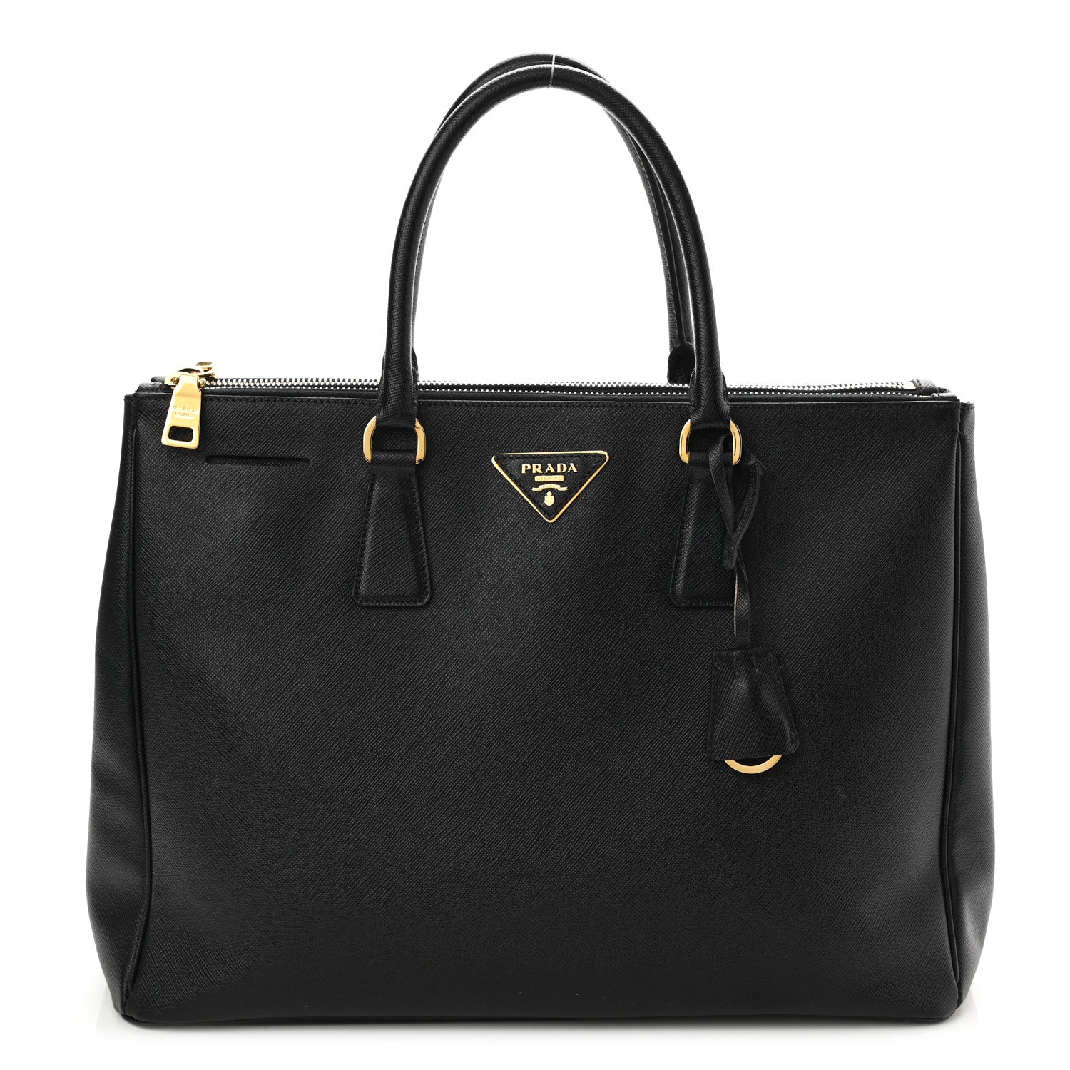 Prada Saffiano Large Galleria Double Zip Tote Black 1 of 10