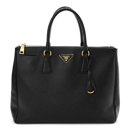 Prada Saffiano Large Galleria Double Zip Tote Black 1 of 10