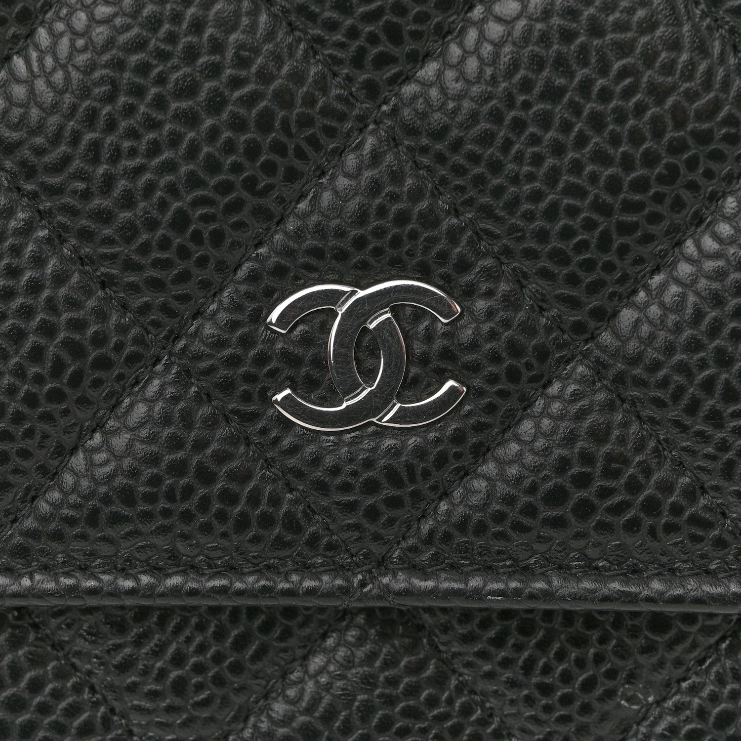 Chanel Caviar Quilted Wallet On Chain WOC Black 12 of 12