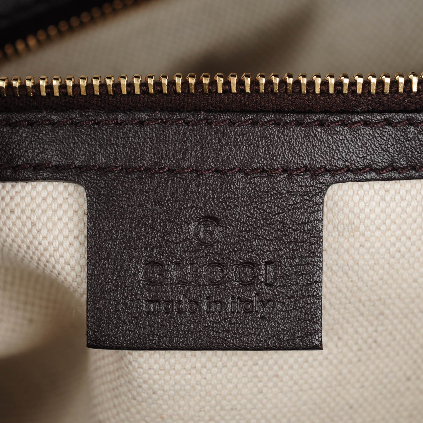 Guccissima Medium Bree Foldover Tote Chocolate