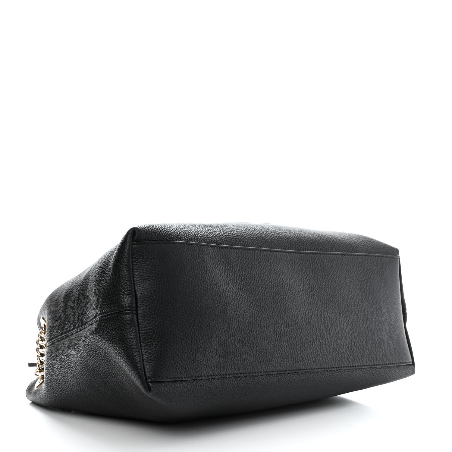 Gucci Pebbled Calfskin Medium Soho Chain Shoulder Bag Black 4 of 10