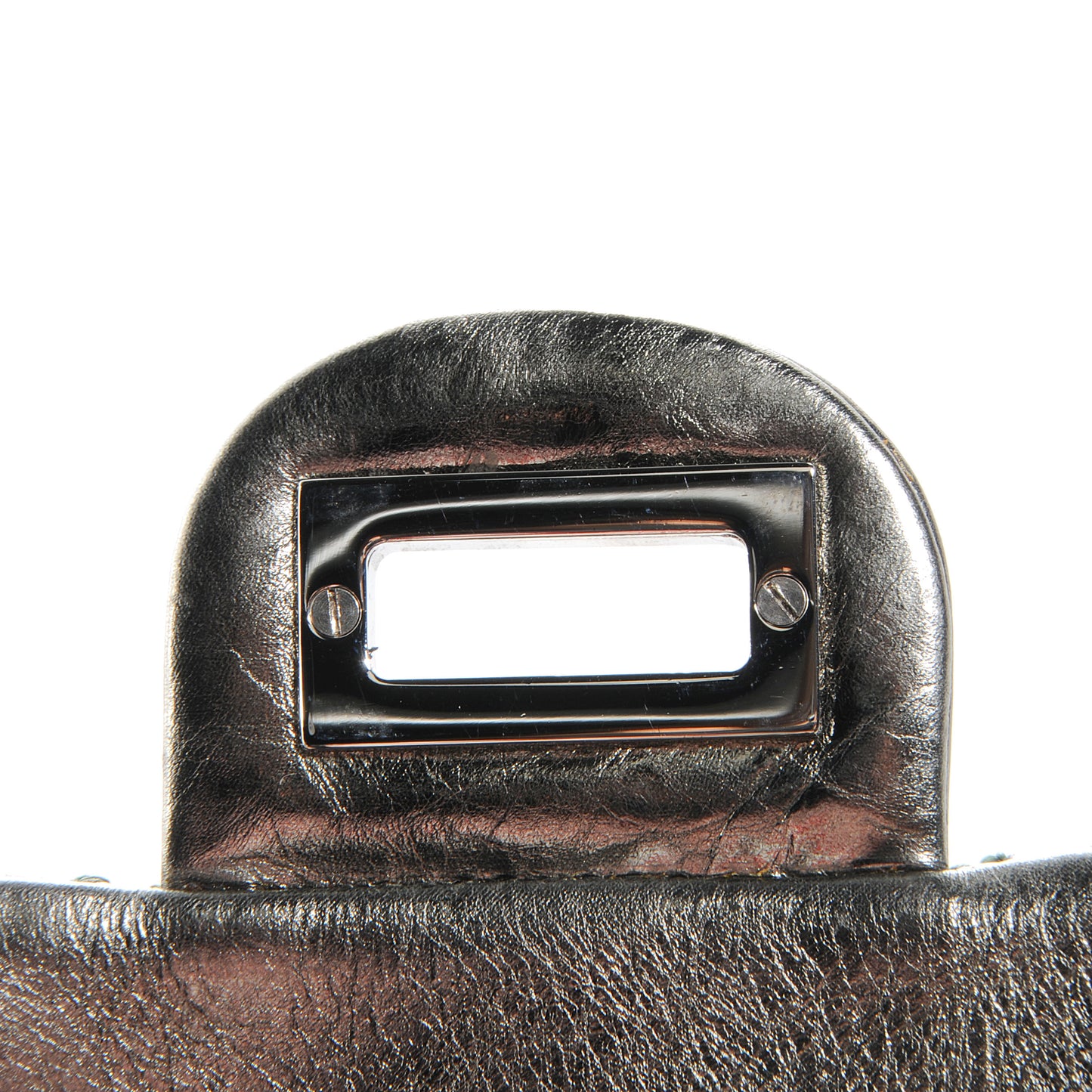 Aged Calfskin 2.55 Reissue Phone Case Dark Silver