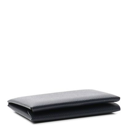 Hermes Epsom Duo Calvi Card Case Bleu Indigo 4 of 6