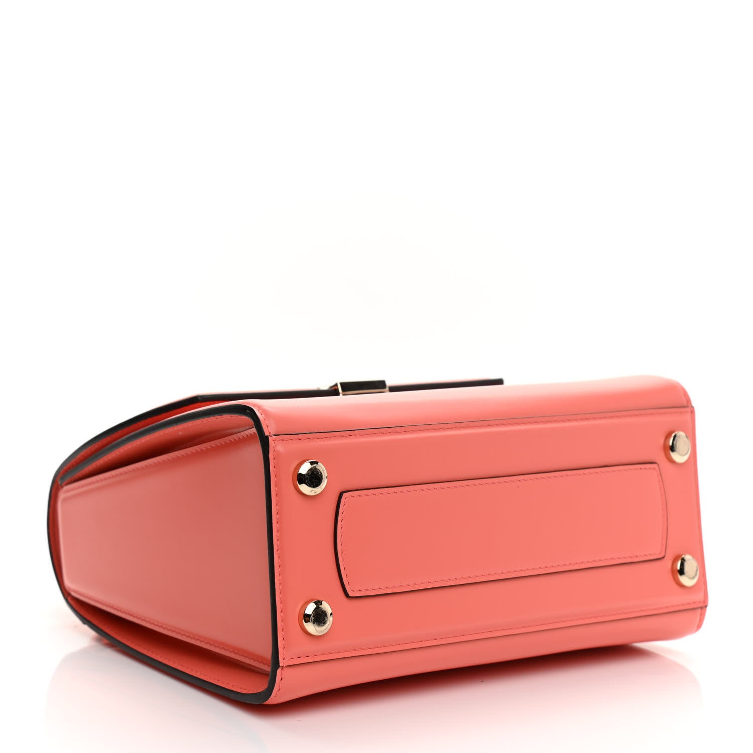 Salvatore Ferragamo Smooth Calfskin Small Boxyz Orange 4 of 9